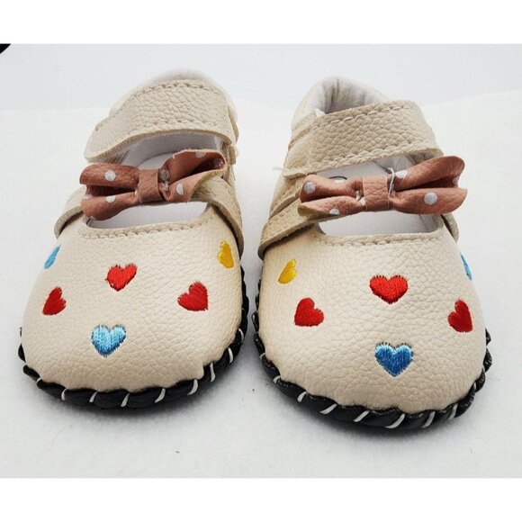 Hearts bow Toddler girl shoes size 3 - Picture 1 of 7